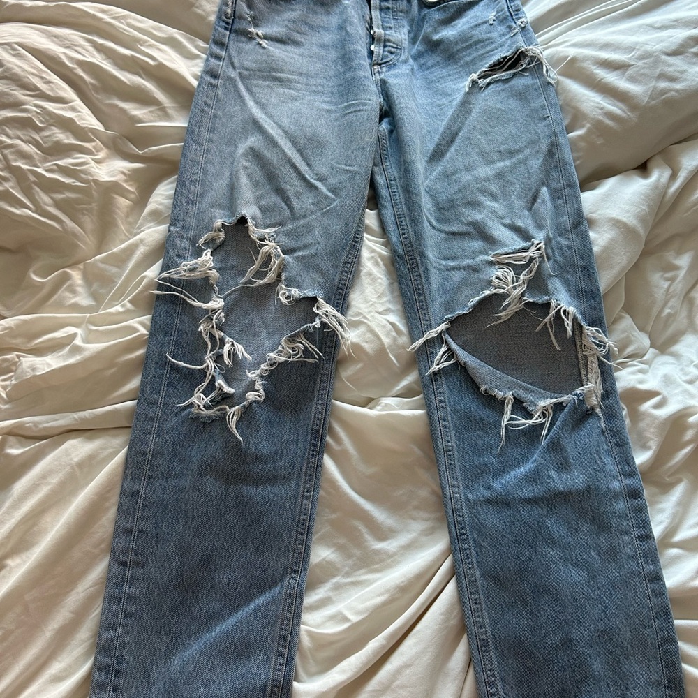 Agolde 90s Midrise Distressed Jeans